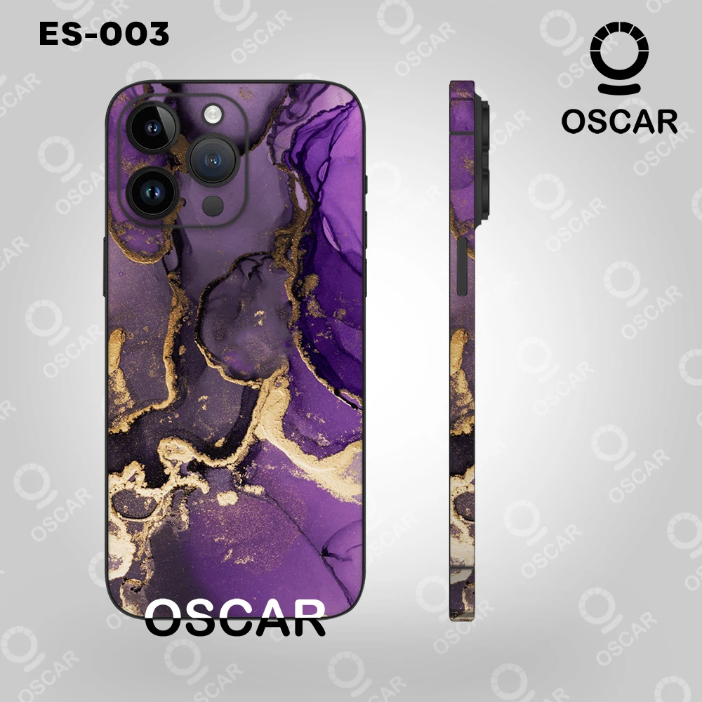 Purple Dream Waves Premium Full Skin Wrap for iPhone 15 to iPhone X Series | Protective Phone Cover