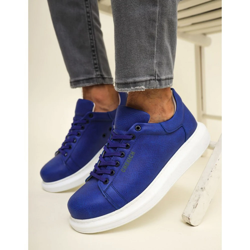 

FOH Store Sneakers for Men Women BLUE Artificial Leather 2023 Spring Autumn Casual Lace Up Fashion Shoes High Base Sport Comfortable Light Vulcanized Daily Original Canvas Odorless Orthopedic Suits Office Wedding 257