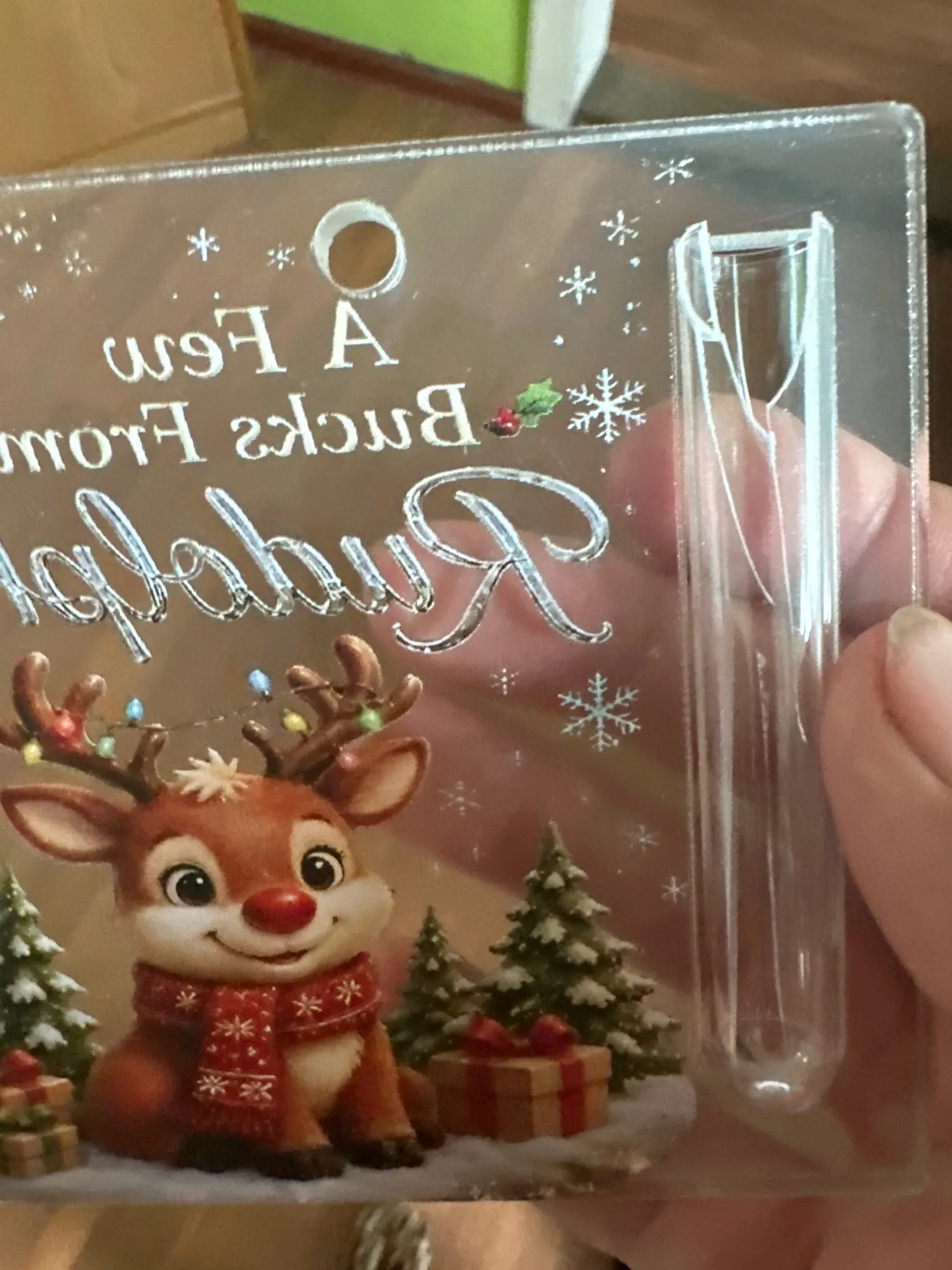 Cute Santa Money Holder Christmas Ornament Tree Hanging Pendant for Cash Gift Holiday Decor photo review