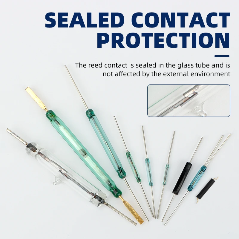 10/50 قطعة مفتاح قصب XURUI، بدون نوع، نوع التغيير (NO/NC)، مفتاح الحث المغناطيسي DIY، لـ Arduino، معتمد من CE