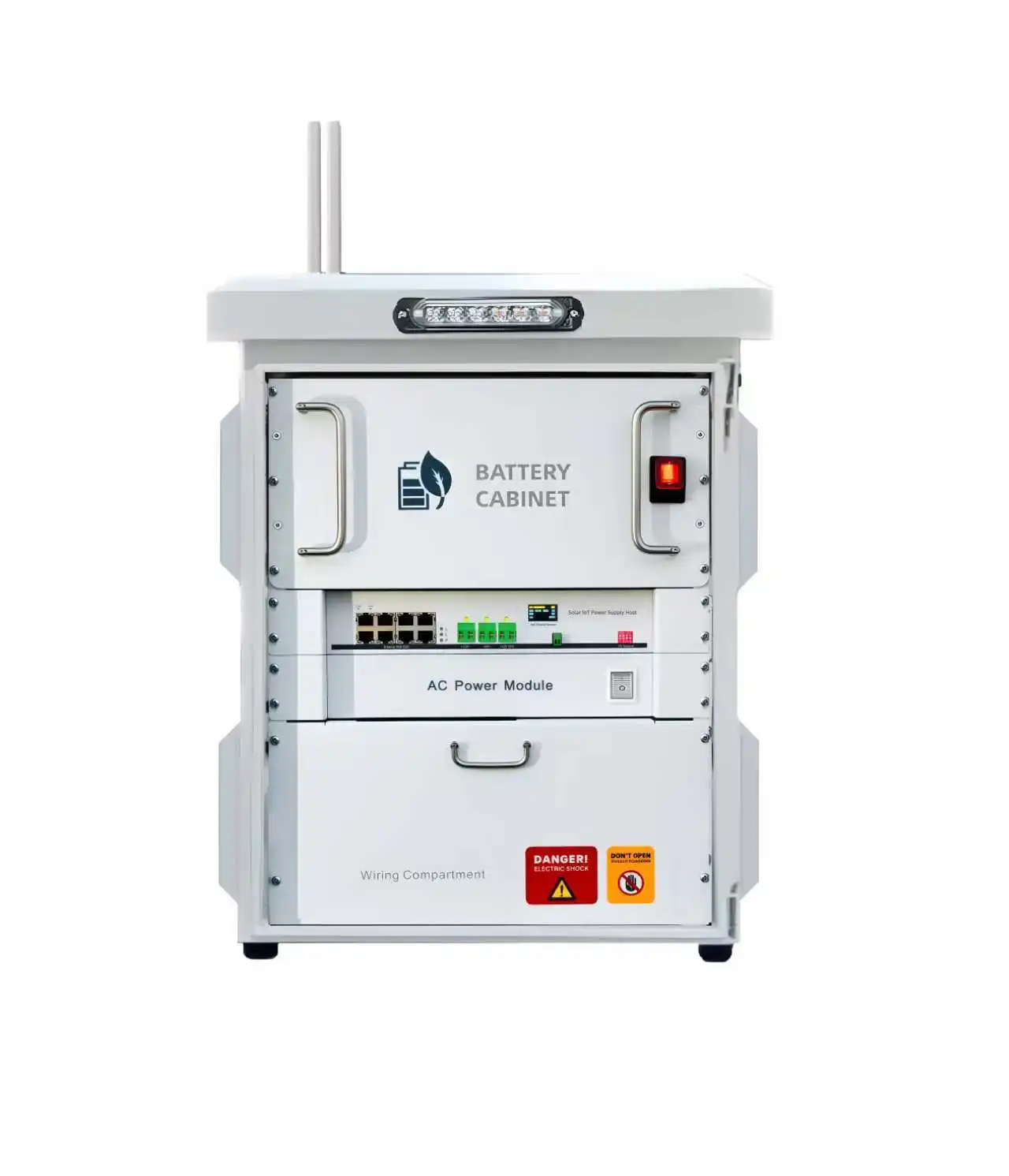 Sun Guardian Outdoor Enclosure Pro, Built in 8 Port POE Switch, Built in Power module: 110-260V input, 120W output, 2*24V 60Ah