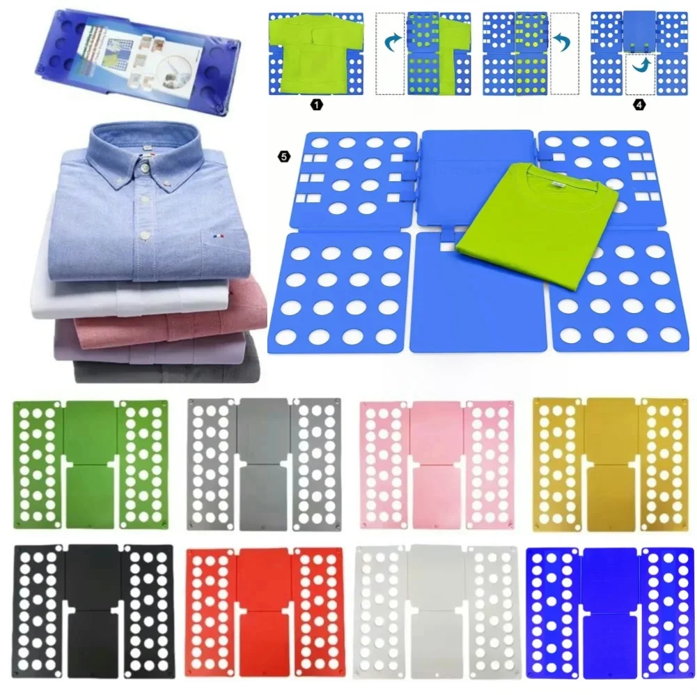 Huishoudelijke Shirt Folding Board Kleding Map Closet Organizer Magic Kleding Folder T-shirts Jumpers Organiser - afbeelding 2