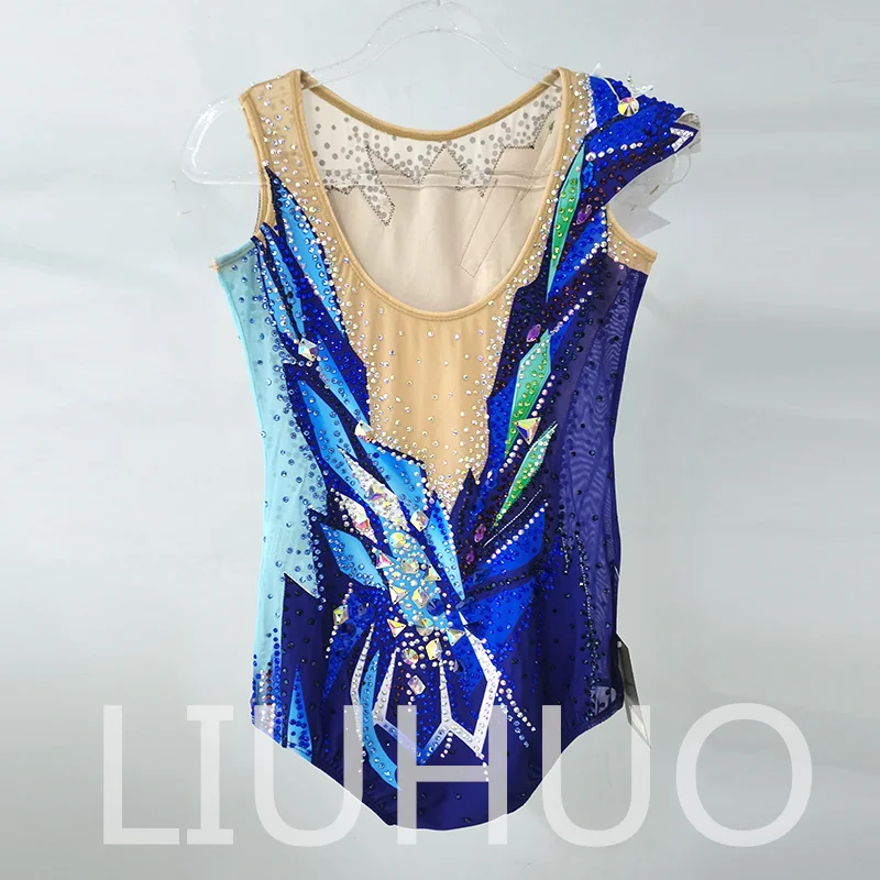 LIUHUO Rhythmic Gymnastics Leotard Competitive Cheerleading Performance For Children