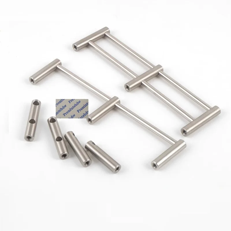 4Pcs Stainless Steel 304 Guardrail Stand Bracket For Serving Cart Wine Tea Trolley Supermarket Shelf Rack Storage