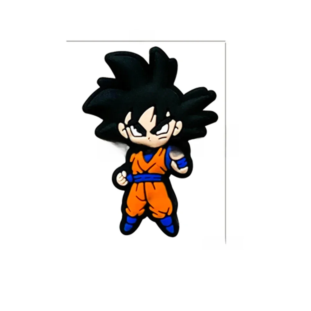 Anneau de dentition en Silicone focal Son Goku, 10 pièces, perles de qualité alimentaire pour stylo, chaîne de sucette