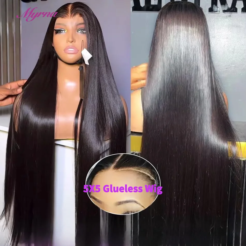 30 34 Inch 13X4 HD Bone Straight Lace Front Wig 100% Brazilian Raw Human Hair Wigs 4x4 5X5 Glueless Wig Human Hair Ready To Wear