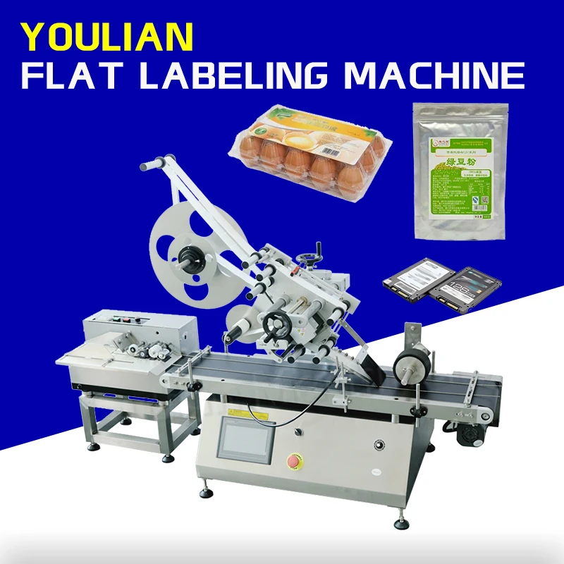 

MT-160A Full-Automatic Pouch Labeling Sticking Machine for Scratch Card Book Cosmetics Top Flat Surface Bottle Box Packaging Bag