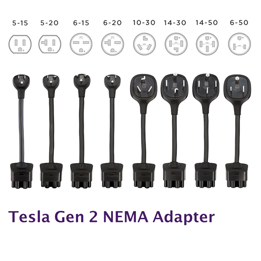 

Tesla Modol 10-30 14-50 14-30P 6-50 Adapter Gen 2 for Mobile Connector Black tesla Motors 10-30 Nema Adapter Gen 2