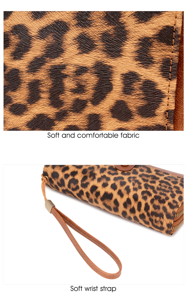 Stilvolle Damen-Langbörse mit Doppelreißverschlüssen, großer Kapazität, Akkordeon-Kartenhalter, Clutch, Retro-PU-Leder-Münzbörse, Unisex – Detail 19