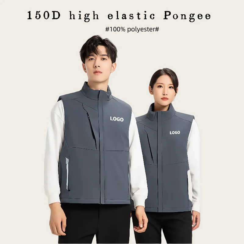 2025 Lightweight Hiking Golf Vests Men's Windproof Waterproof Sleeveless Fishing Jackets Running Waistcoats Travel Tops