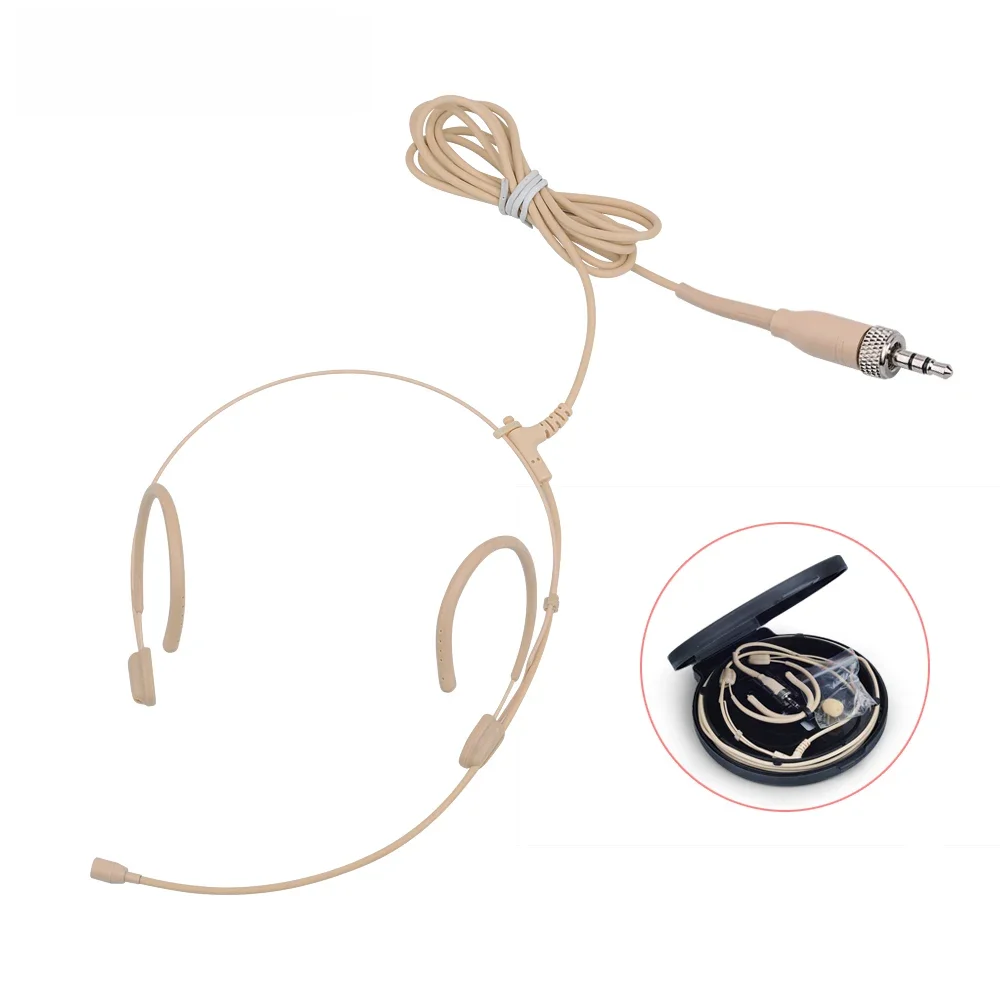Wersja ulepszenia Elektretowy mikrofon pojemnościowy z zestawem słuchawkowym 3,5 mm Jack TRS Blokujący mikrofon do zestawu Sennheiser Body Pack Gruby kabel — zdjęcie produktu 7