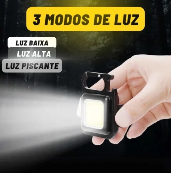 Mini Flashlight With LED Portable/USB Rechargeable 3 Modes Light Keychain Flashlights And Bottle Opener/Emergency