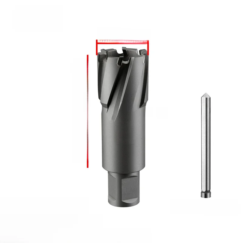 Scie cloche avec profondeur de coupe de 50mm, diamètre 12-65mm x 50mm, coupe annulaire TCT avec tige Weldon de 3/4", foret à noyau en alliage de carbure de 2