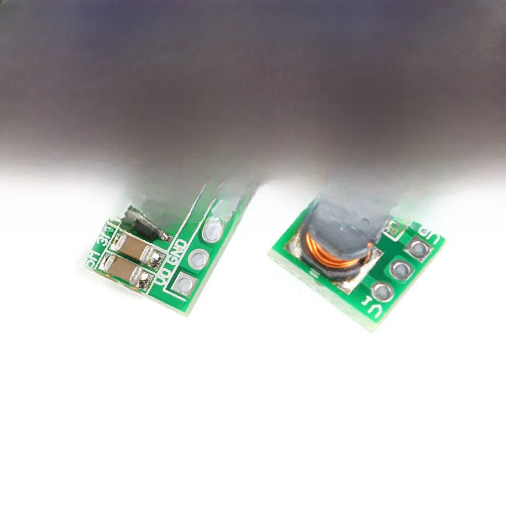 Module d'alimentation électrique élévateur 0.9-5V à 5V DC-DC, 2 pièces, carte de convertisseur de tension 1.5V 1.8V 2.5V 3V 3.3V 3.7V 4.2V à 5V