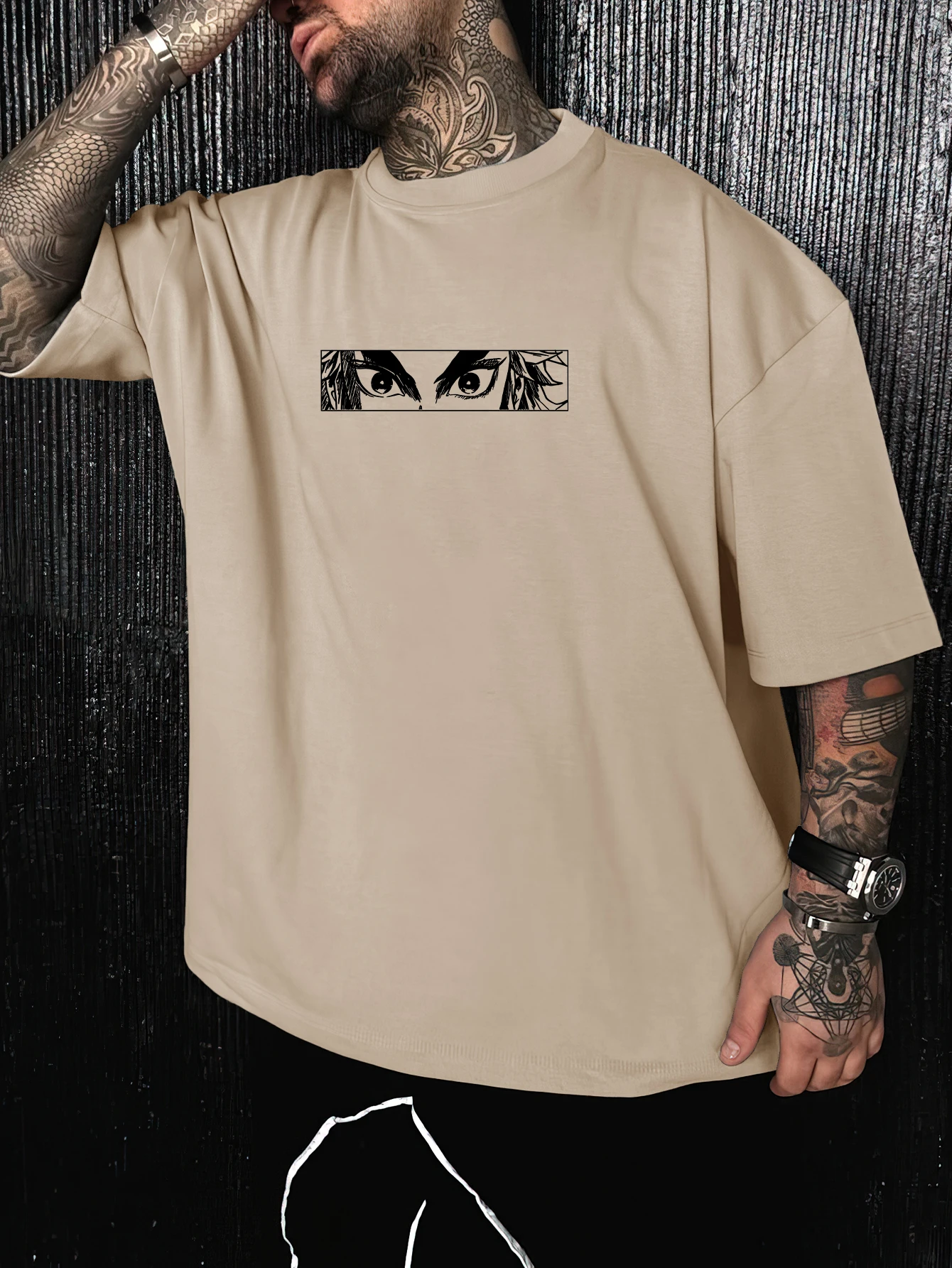 ブランドアニメアイズグラフィックTシャツオーバーサイズフィッ - Streetwear Brand With Eye のレビューと価格