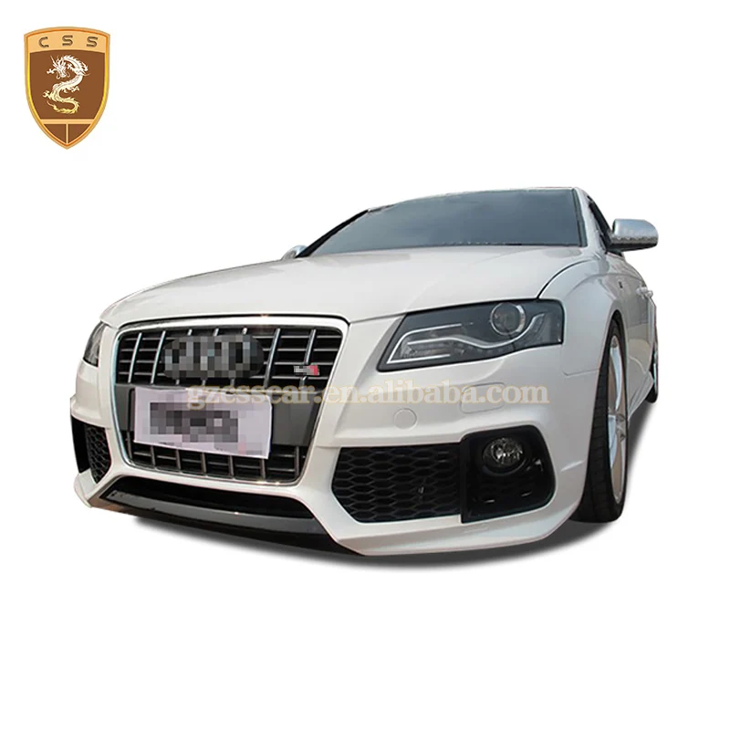 

PU Bodykit For Audi A4L B8 2008-2011 Modify Caractere Front Bumper Rear Diffuser Side Skirt Tips Car Accessories Tuning Set