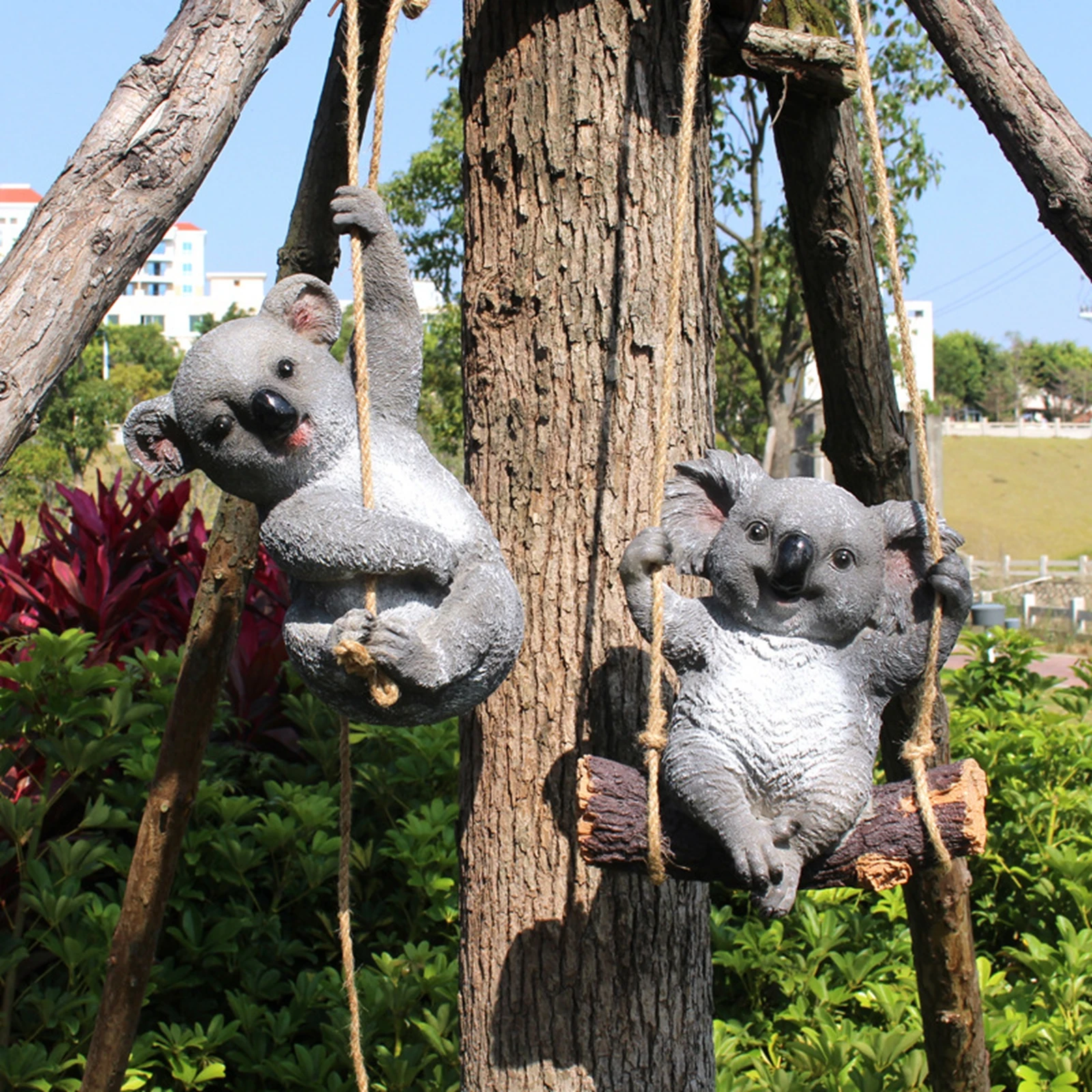 

Garden Animal Pendant Ornament Creative Collectible Cute Garden Decor for Kids Outside Fence Backyard Yard Collection Gift