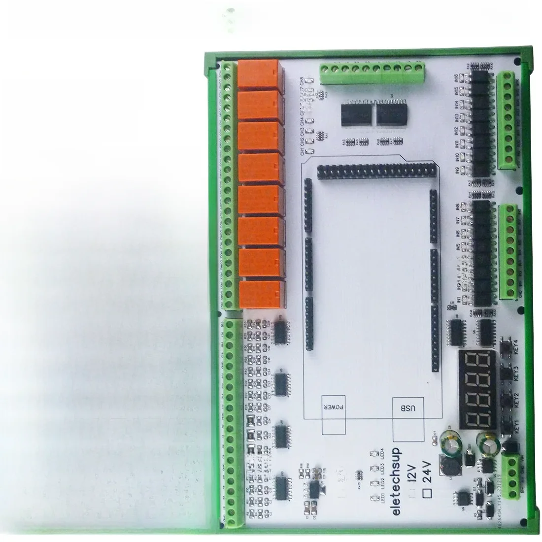 16AI-16DI-16DO 4-20MA prąd 0-5V/10V/30V napięcie suche mokre styk MOS RS485 przekaźnik MEGA2560 R3 rozprężanie płyty do Arduino PLC — zdjęcie produktu 7