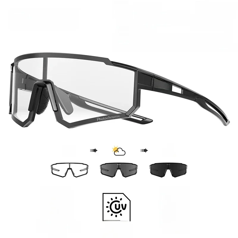 AliExpress SCVCN New Outdoor Photochromic Protective Glasses Cycling Sunglasses MTB Bike Glasses Men Women Sports Bicycle UV400 Goggles