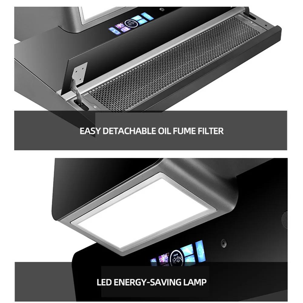 CXW-410-ZS02 المطبخ المنزلية شفط المدى هود التلقائي تنظيف آلة الدخان الحائط كتم الصوت