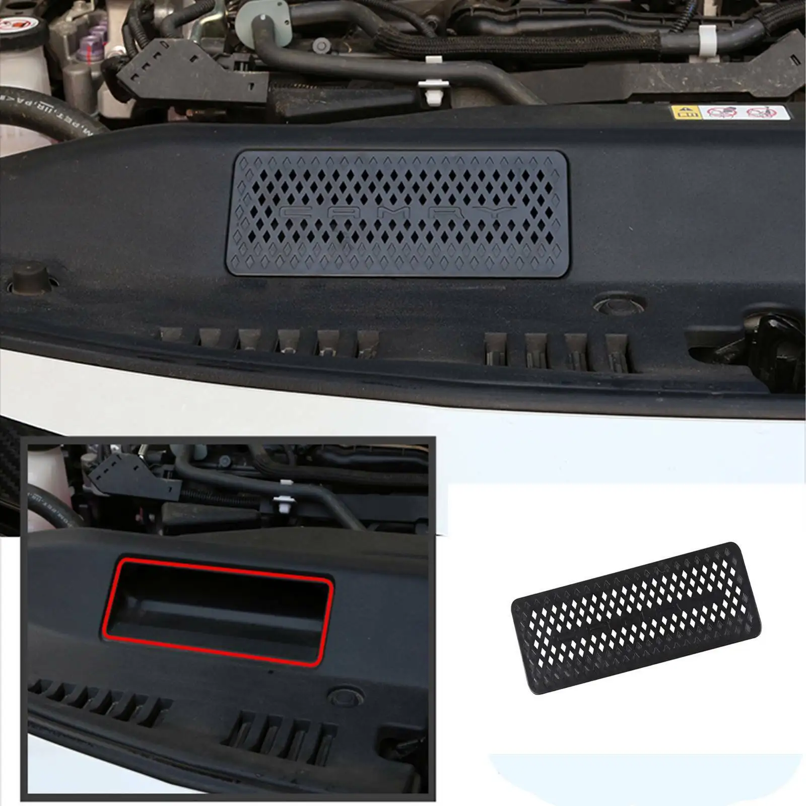 Car Engine Air Inlet Vent Cover Protection For Toyota Camry 18-24 Motor Air Inlet Covers Protective Sticker Interior Accessories