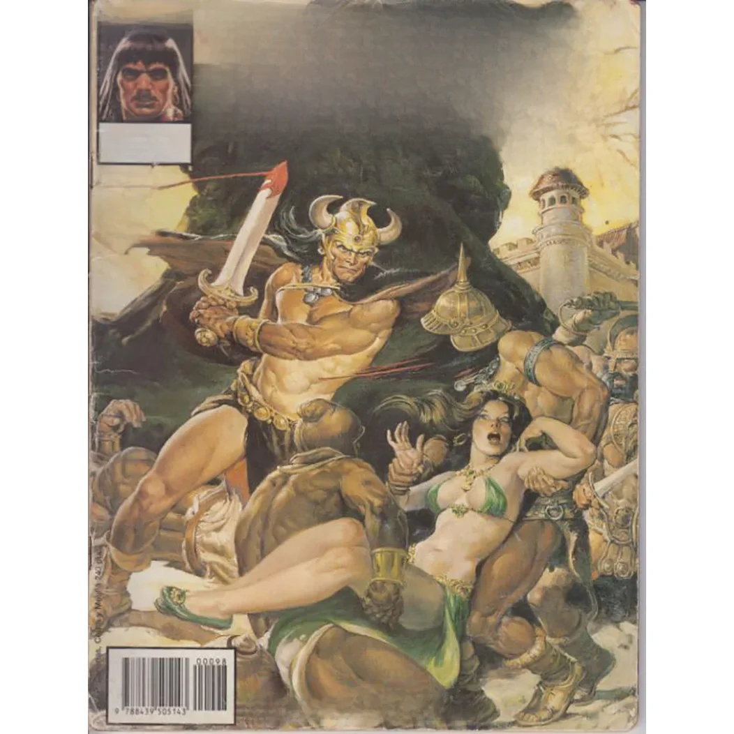 A espada selvagem de conan n° 98, o deus com chifres, ed forum, 1990, autor charles dixon,
