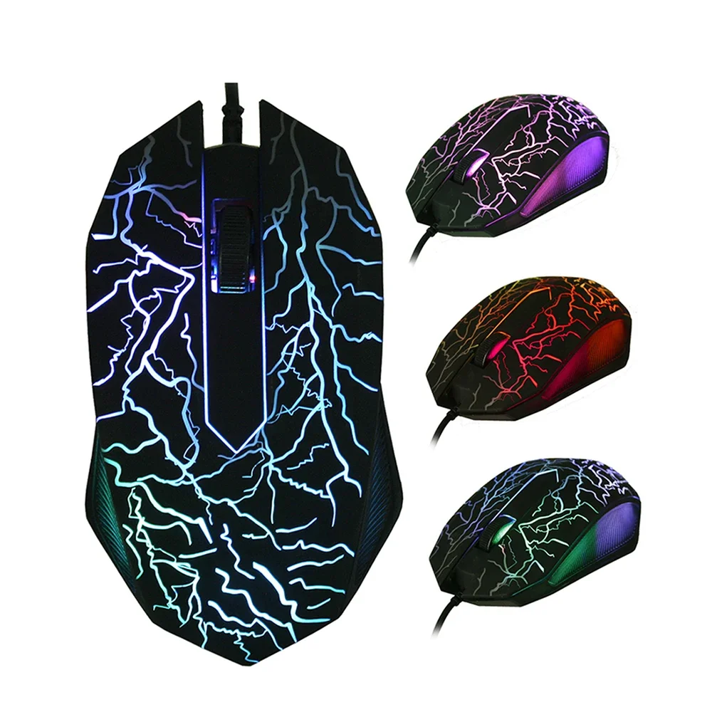 3200DPI souris d'ordinateur coloré LED souris professionnelle jeu Ultra-précis pour Dota2 LOL Gamer souris ergonomique USB filaire souris