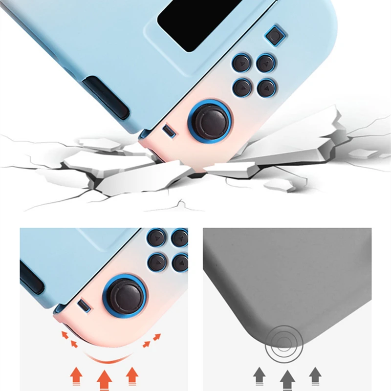 Nice Protective Case Shell For Nintendo Switch Gradient Color Cover For Joy Con NS Switch Game Console ABS Hard Case Decoration