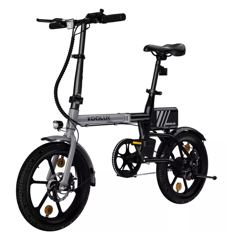AliExpress KOOLUX X1 Lightweight Folding Electric Bike 250W 32KM/H Max Speed 60KM Range 16 Inch Tire 36V Battery 100KG Capacity UK Stock
