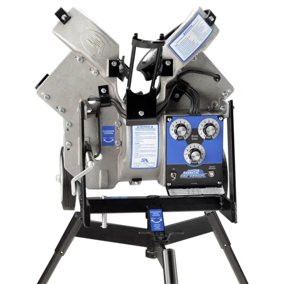 High Quality Hack Attack Junior Baseball Pitching Machine. On Stock