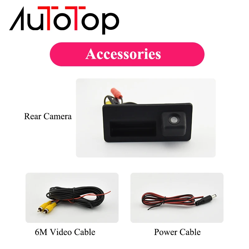 AUTOTOP Car Reverse Camera For Volkswagen Golf Passat B7 B6 Tiguan Jetta MK6 Audi A3 A4 A5 Q5 A6 Rear View Parking Backup Cam view 2