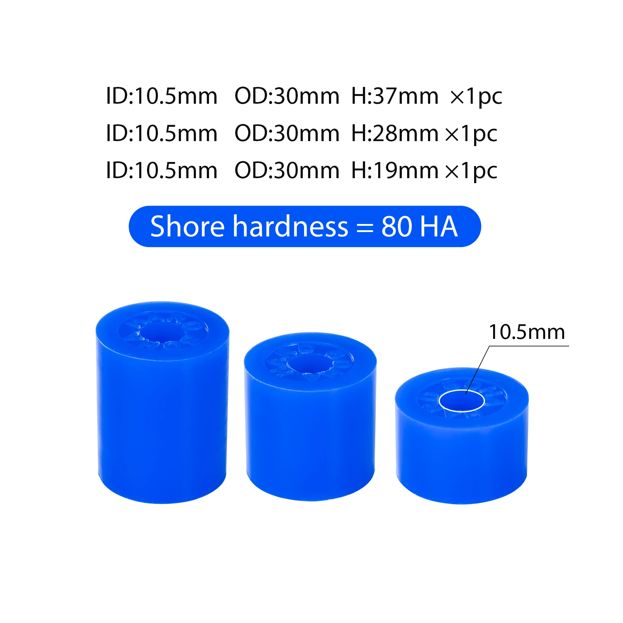 سيمسون المطاط دائم الفرامل المطاط سباق محاكاة الدواسات تعديل التخميد أنبوب مطاطي عنصر الربيع 30/60/70/80 HA