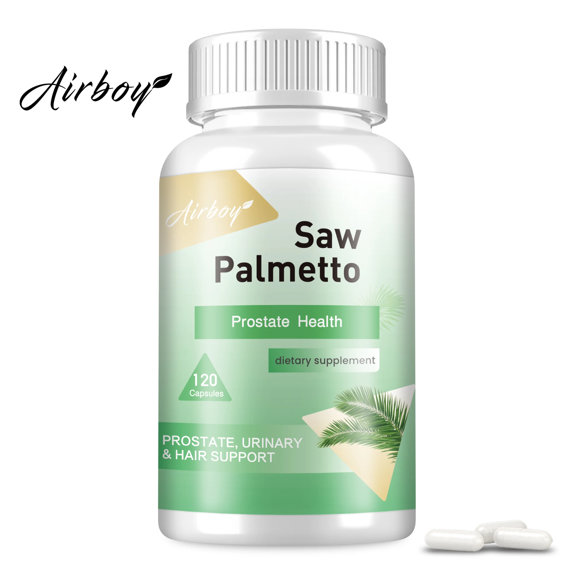 Saw Palmetto Supplement - Helps Reduce Frequent Urination, Prostate Health, Hair Growth, Urinary Tract Health - 120 Capsules