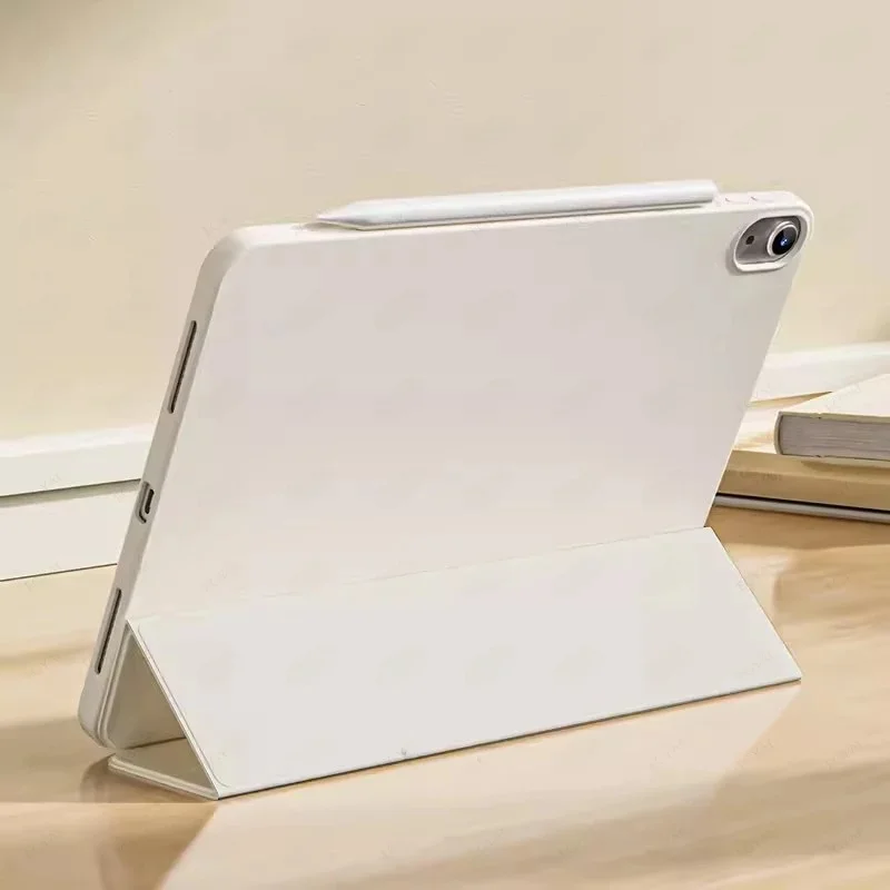 Etui na iPada Mini 7 2024 A17 Pro Model A2993 A2995 Trzykrotny wspornik PU Pokrowiec ochronny na iPada Mini 7 A17 Miękkie etui — zdjęcie 2