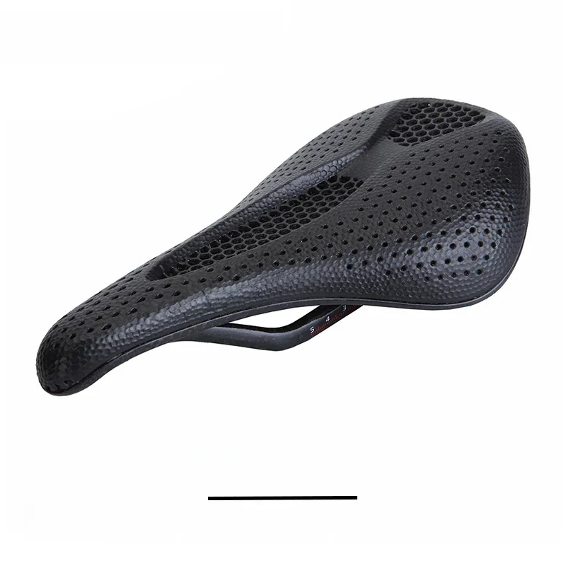 AliExpress UK BUCKLOS 3D Printed Bike Saddle Carbon Fiber Ultralight Hollow MTB Seat Breathable 3D Printing