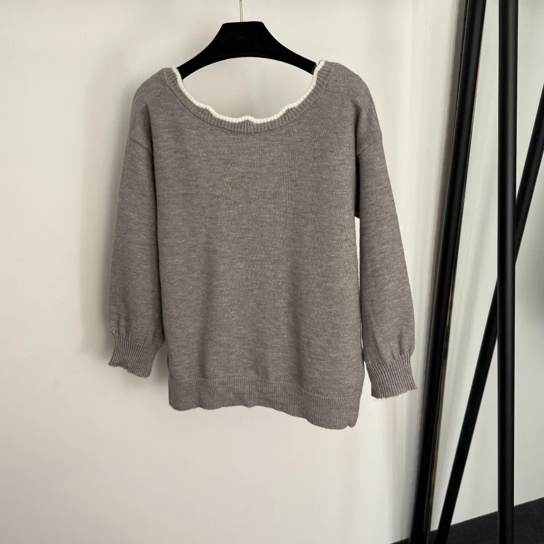 

25 Autumn New Bow V-Neck Cute Exquisite Long Sleeve Knitted Cardigan