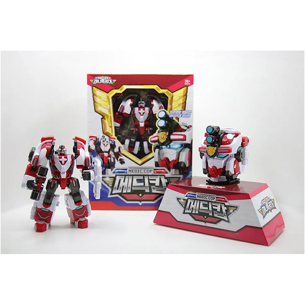 The strongest police Mini Commandos Poss Medic Cop transformation robot toy