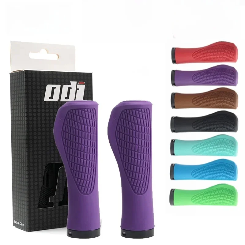 AliExpress NONE ODI bicycle rubber grip ergonomic purple brown pink red blue green black MTB handlebar grips 22mm for Mountain Road bike