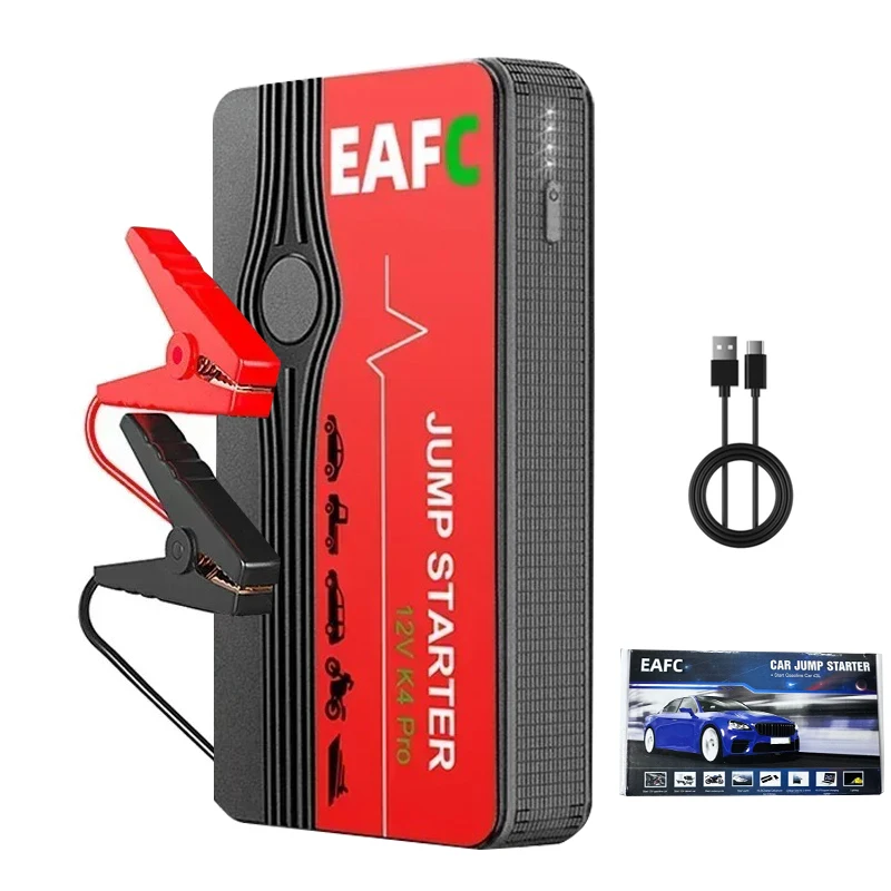 EAFC 600A Auto Jump Starter Nieuwe Upgrade Batterij Power Bank voor Auto Starter Draagbare Emergency Booster 12V Auto Startapparaat