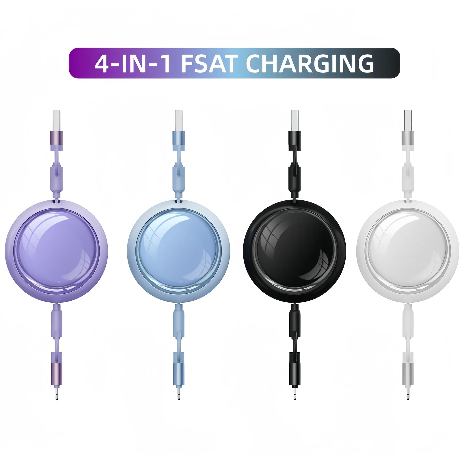 1m 100W Fast Charging Type-C Data Cable, Retractable USB-C to USB-C Data Cable, Suitable for Samsung 15 Pro Max/15 Plus, Huawei,
