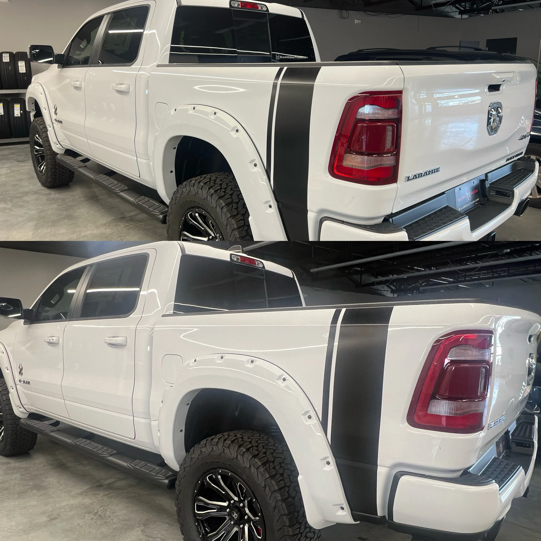 Car Stickers For Dodge Ram 2019+ Bedside Tail Scat Pack Style Bumblebee Stripes Car Accessory Truck Graphic Vinyl Decor Cover