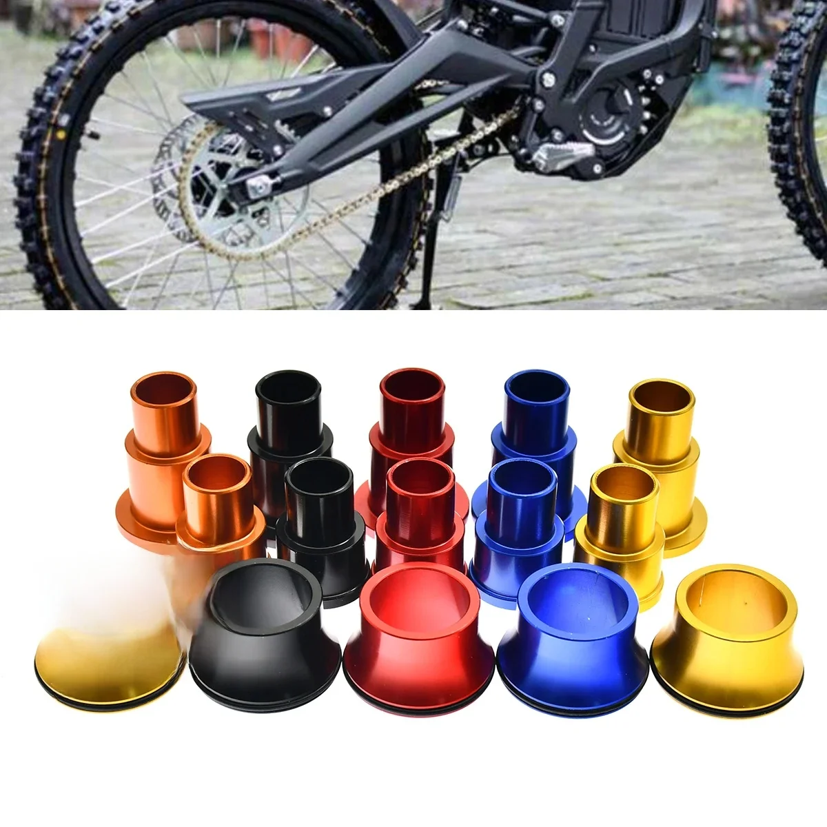 AliExpress Motorcycle Modified Lightweight Parts Accessories For Surron Light Bee S X CNC Front Rear Wheel Axle Hub Spacers Electric Bike