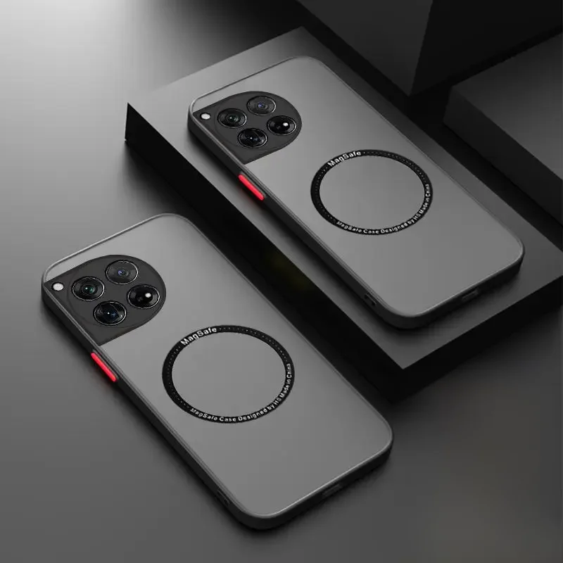 Für oneplus 12 10t Fall magnetische magsafe kabellose Lade abdeckung Funda für eine plus 10 8 9 pro