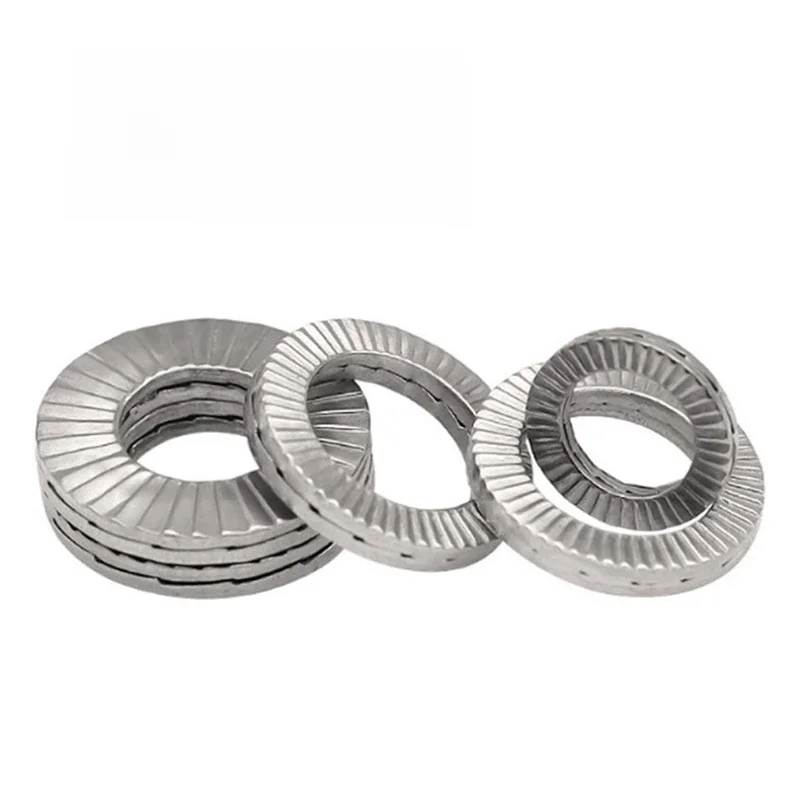 20/ 10/ 5 paires (2 pièces collées) rondelles autobloquantes véritable cale en acier inoxydable Dacromet M3 M4 M5 M6 M8 M10 M12 M14 M16 M18 M20 M22