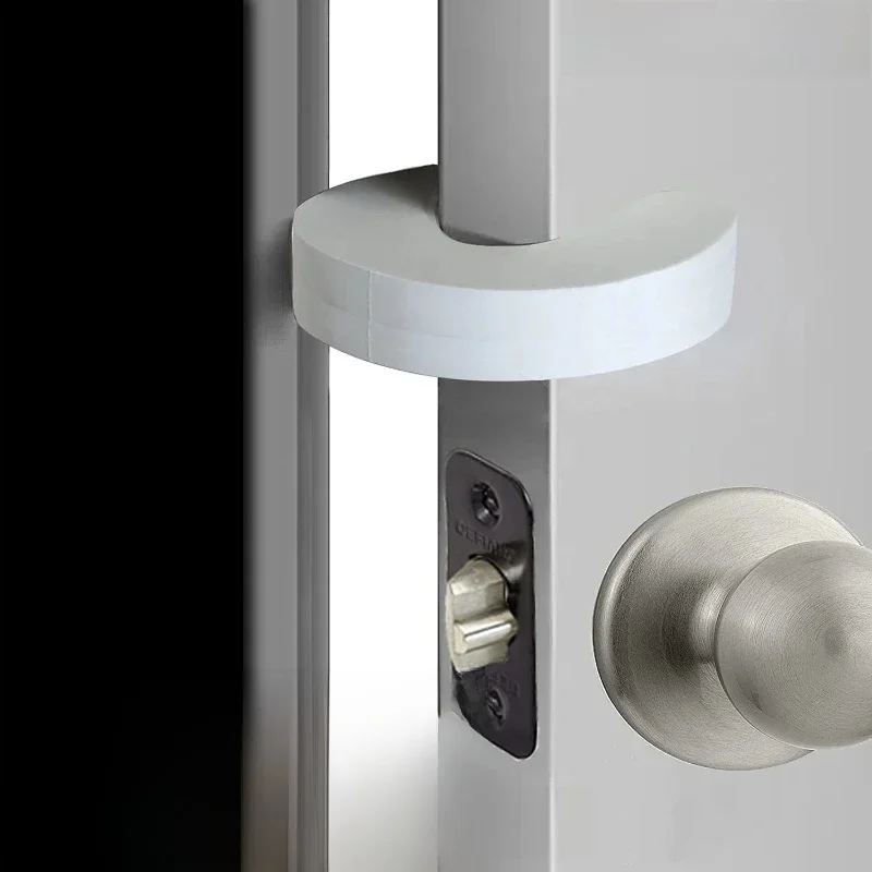 4 pièces/ensemble butoir de porte poignée de porte Protection murale enfants porte butoir support antichoc porte Crash Pad enfants doigt protecteur