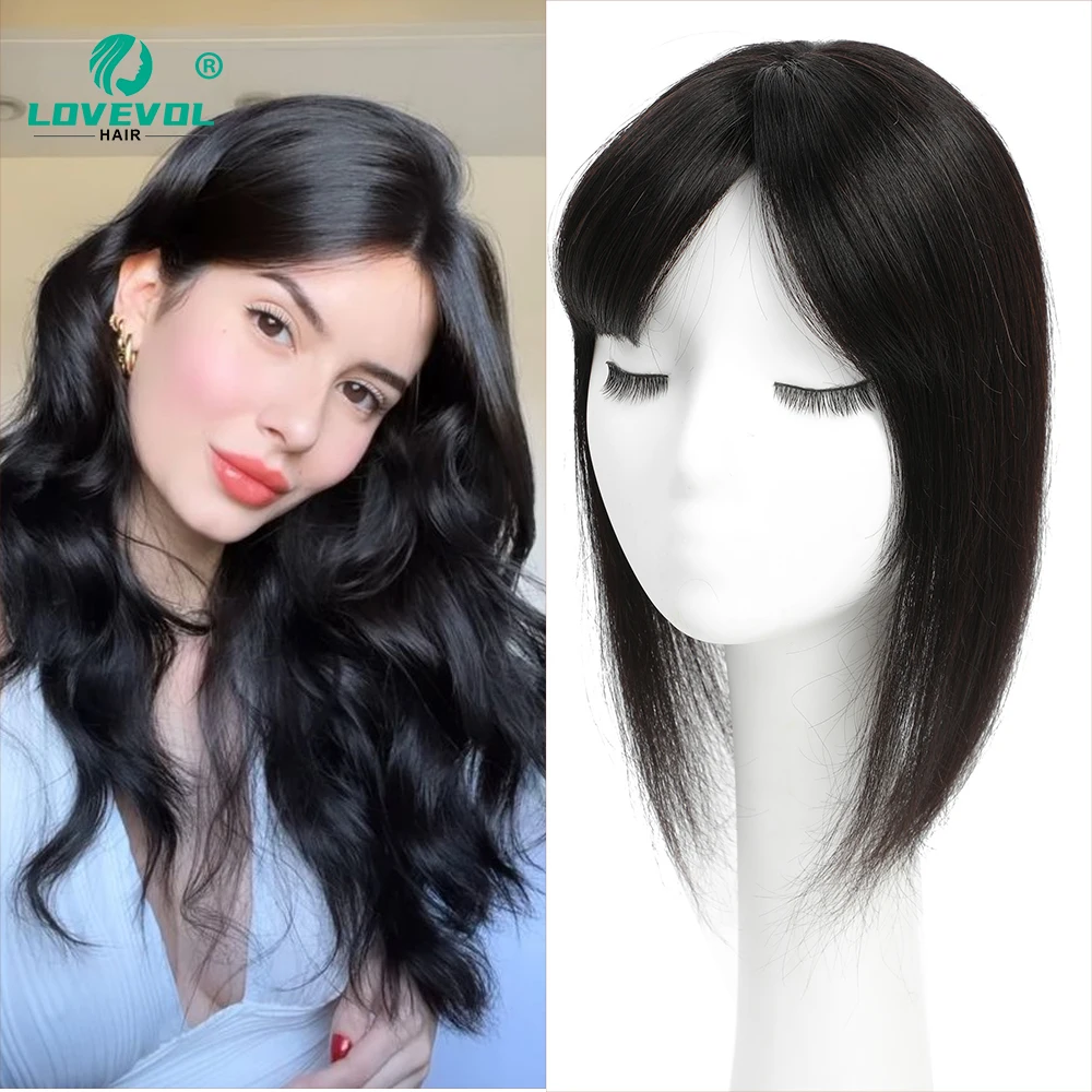 12*13 Cm 100% Remy Topper Hair Pieces For Women With Thin Hair Loss Cover Add Extra Hair Volume 10