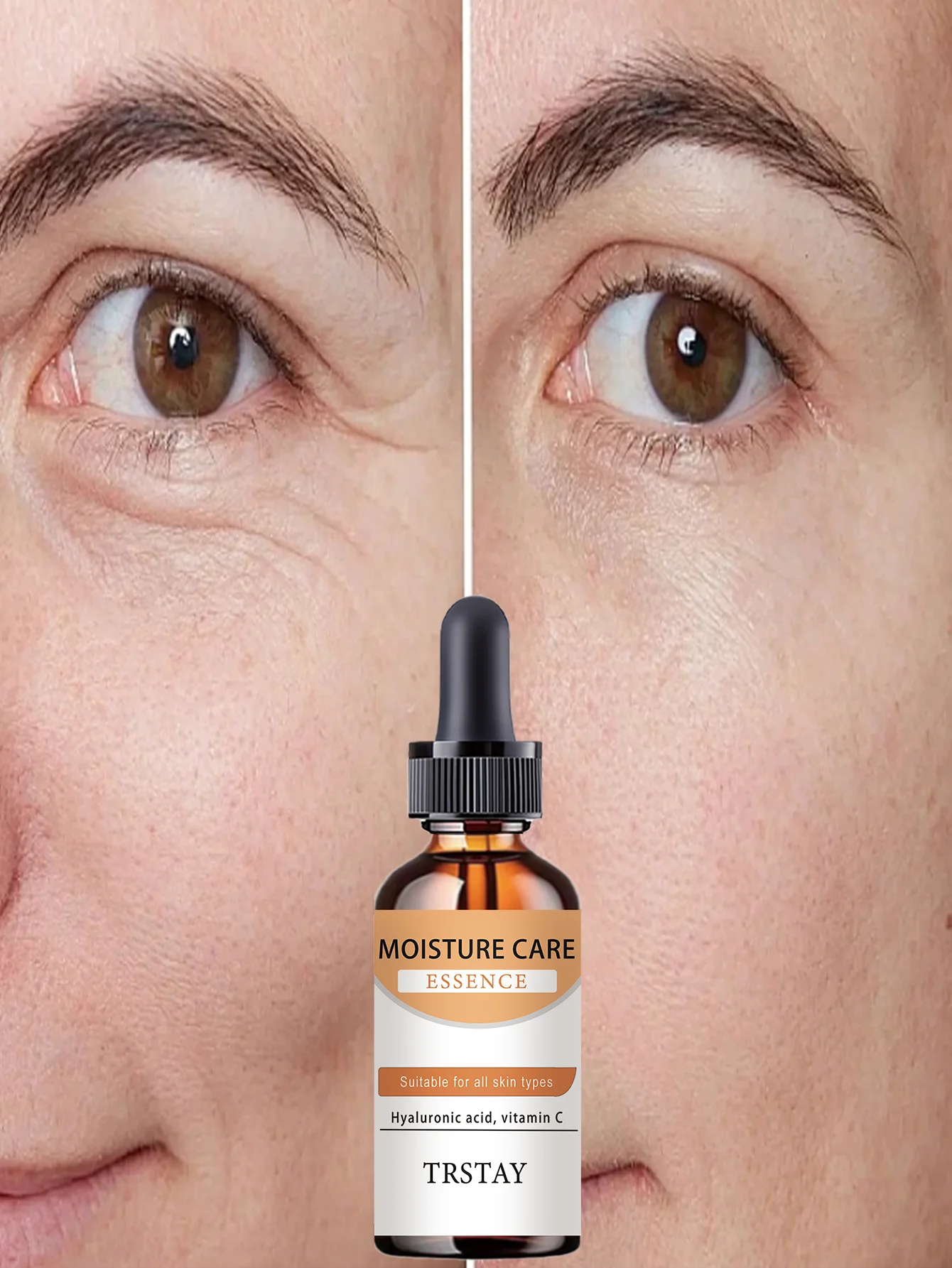 Moisturizing anti wrinkle eye essence deeply hydrates delicate skin for rejuvenation and whitening benefits to achieve a radiant