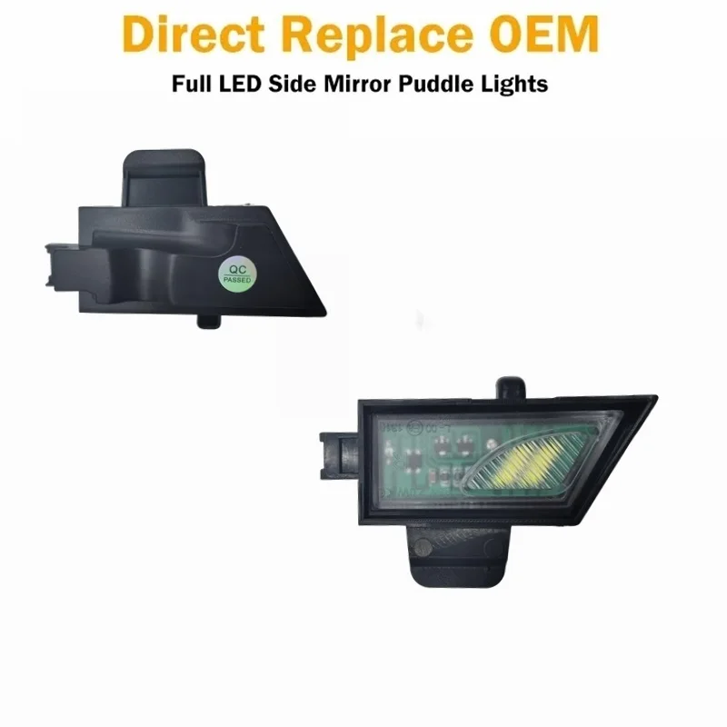 

2Pcs No Error Car LED Side Under Mirror Lamps Puddle Light For Volkswagen VW Golf 7 MK7 Variant GTI R20 Sportsvan Touran MK3 T5