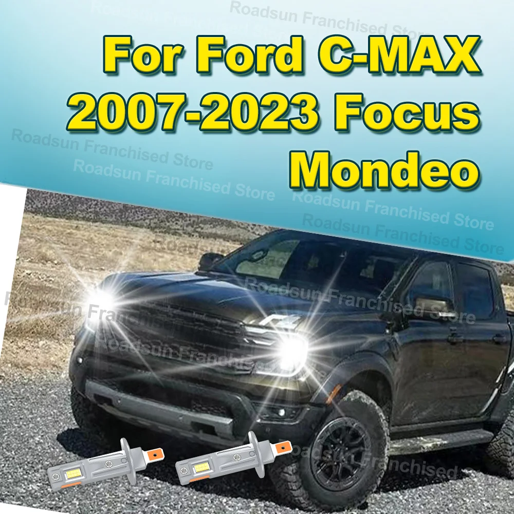 

2X H1 Car Headlight Bulbs 30000LM 180W High Power For Ford C-MAX 2007 2008 2009-2023 Focus Mondeo