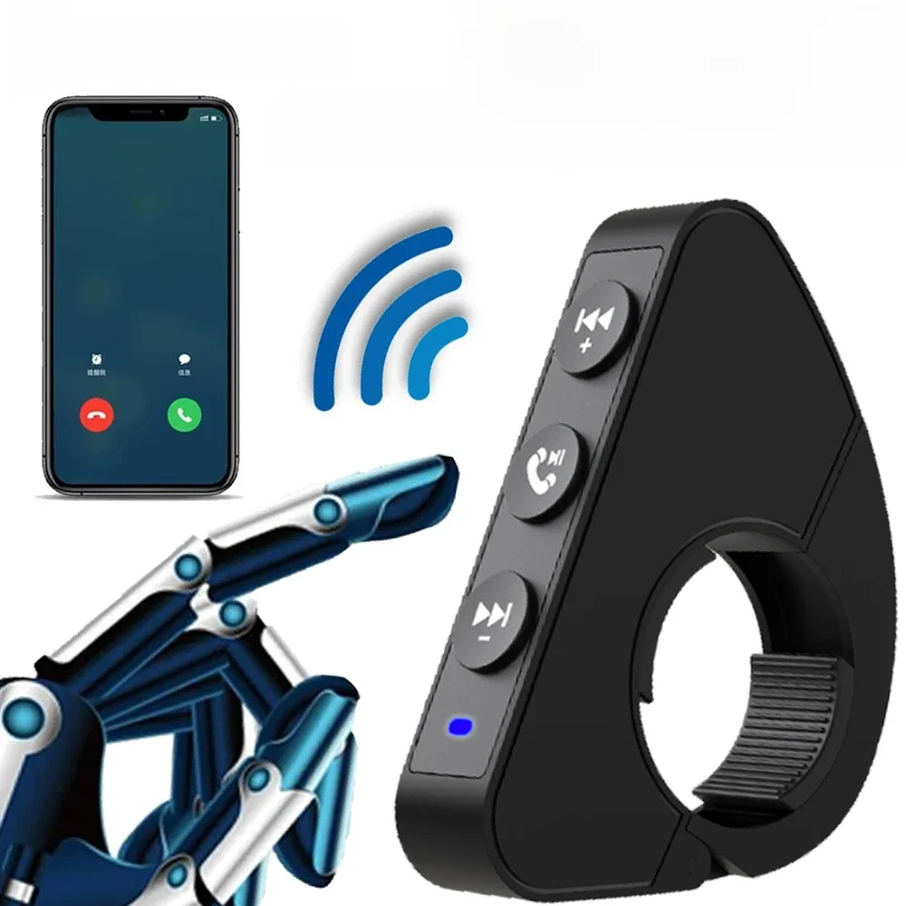 AliExpress velev Wireless Bluetooth 5.3 Remote Button Helmet Earphone Motorcycle/Bike Handlebar Media Controller